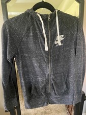 Womens Nike lightweight hoodie NWOT small heather black gym training long sleeve