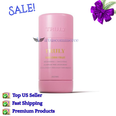 *NEW*TRULY : Unicorn Fruit Woman s Deodorant 3oz Aluminum Free 24Hr Fresh!
