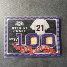 2024 Leaf Lumber Jeff Kent Game Used Bat Purple /9 #THR-41