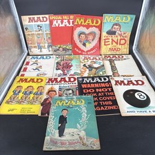 Lot Of 13 Vintage Mad Magazines 1957-1966