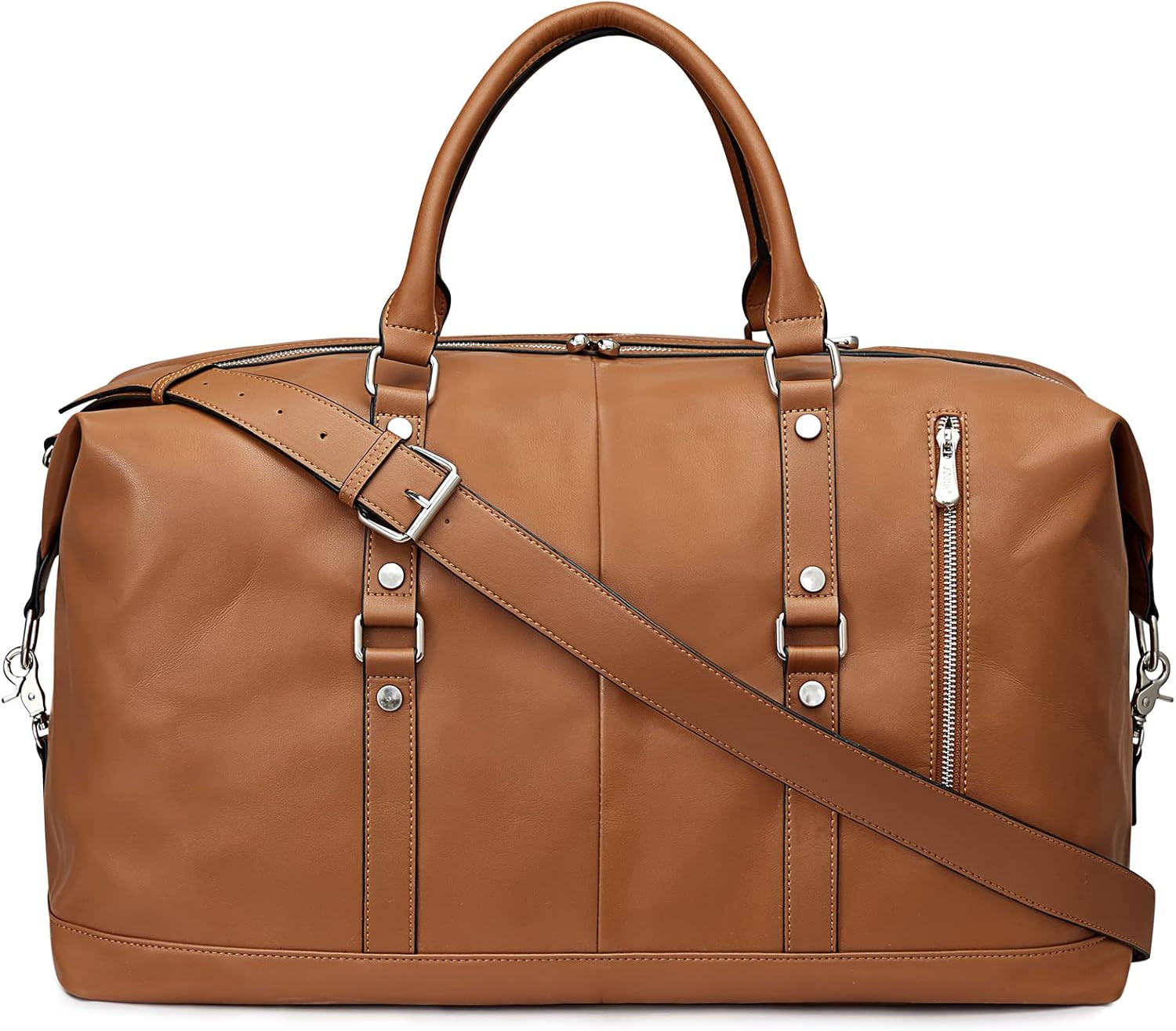 Chic Genuine Leather Women's Duffle Bag for Travel & Weekend Getaways