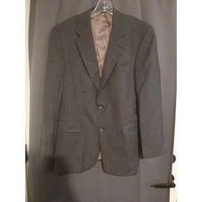 Hart Schaffner Marx Gray Blazer, Men's 42R Jacket, Gold Trumpeter Sport Coat