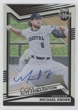 2022 Panini Elite Extra Edition Signatures Michael Knorr #75 Auto 14bn