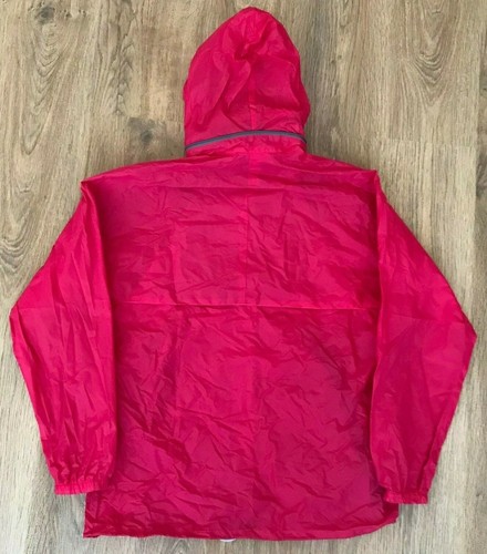 K-WAY KWAY rara giacca antivento rosa frangivento vintage anni '90 taglia M - Foto 9 di 9