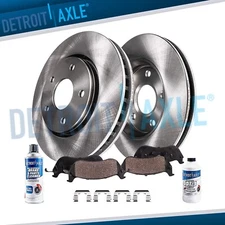 Front Disc Brake Rotors + Ceramic Brake Pads for Hyundai Santa Fe Kia Sorento