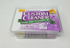 Custom Cleaner Home Dry Cleaning Kit Up To 16 Garments Sealed NOS Wool Silk USA