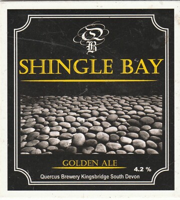 GEBRAUCHTER PUMPENCLIP VORNE - QUERCUS BRAUEREI - SHINGLE BAY GOLDEN ALE