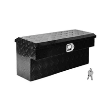 34-Inch Aluminum Side Mount Tool Box w/ Paddle Latch For Truck Trailer UTV ATV