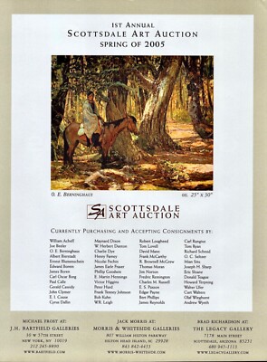 2004 O.E. BERNINGHAUS / GLEN EDWARDS Art Gallery 2-Sided Magazine PRINT AD