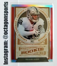 2019 PANINI CHRONICLES LEGACY RED JOSH JACOBS RC! 1/99! 1/1! FIRST ONE!