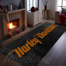 Harley Rug, Biker Rug, Biker Gift, Motorcycle Area Rug,Home Decor Rug,Legend Rug