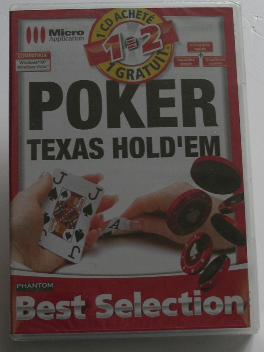 Poker Texas Hold'Em jeu PC CD-ROM pour animer vos soirées de jeux de cartes en famille