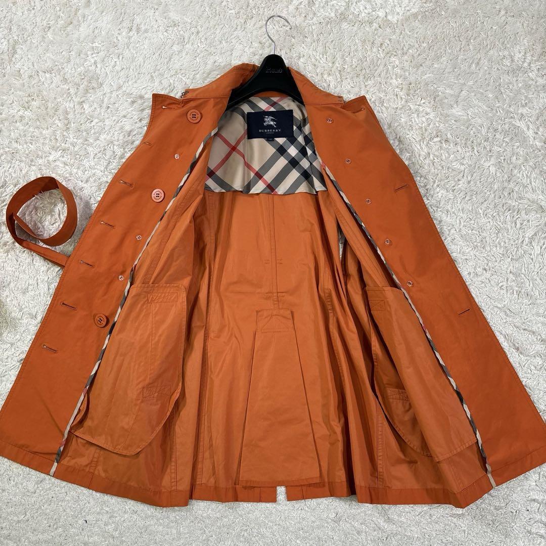 美品 バーバリーロンドン 40 裏地ノバチェック ダウンジャケット
