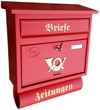 Briefkasten XXL P Wandbriefkästen Postkasten + Zeitungsrolle Katalogeinwurf groß