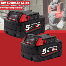 2PACK Battery For Milwaukee M18 Lithium XC 5.0AH Extended Capacity 48-11-1852 US