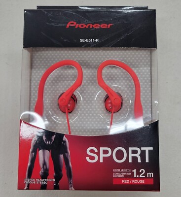 Pioneer SE-E511-R Open-Air Dynamic Sport Red Earphones In-Ear