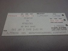 Kentucky Wildcats vs Georgia Bulldogs (1-2-1988) Basketball Ticket Stub 