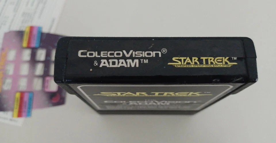 1983 Star Trek: Strategic Operations Simulator ColecoVision Cart & Overlay - Image 4 of 4