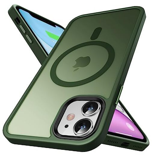 Magnetic for Case, [Military Grade Drop Tested] iPhone 11 Midnight Green