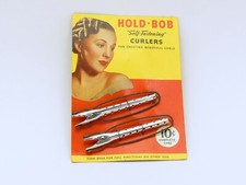 Vintage Hold Bob Self Fastening Curlers NEW in Package 40s Hair Retro Styling Sm