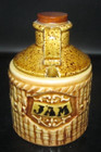 Rope Weave Pattern Jug Rare Pottery Jam Brown Cream Speckled # H5076 No Utensil — photo 1
