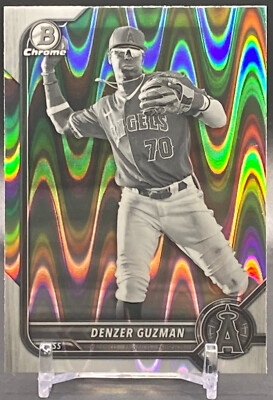 2022 Bowman Draft Chrome #BDC-20 DENZER GUZMAN Angels Raywave