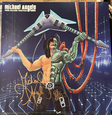 Michael Angelo Batio SIGNED More Than Machine Than Man Insert Vinyl Sealed