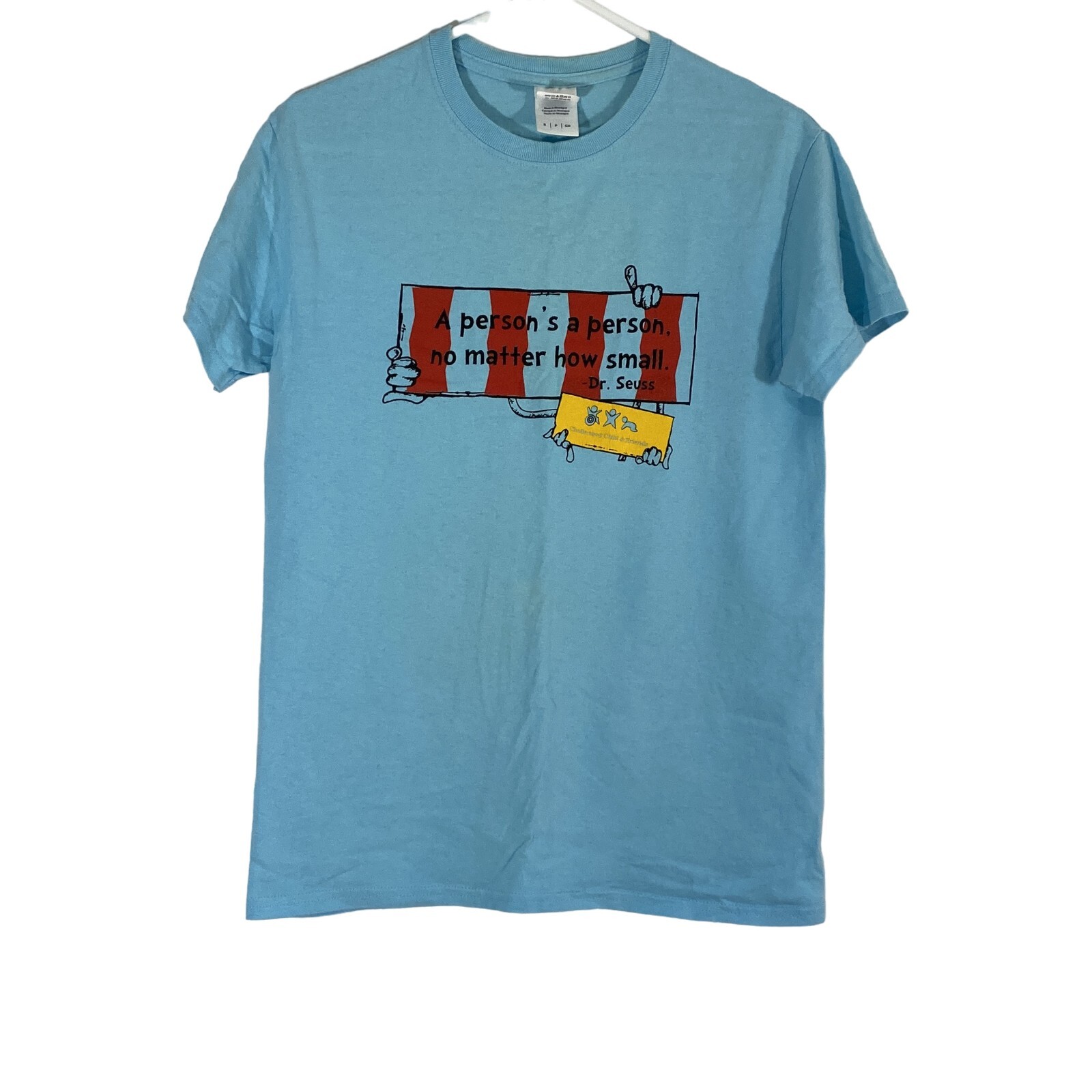 A Person's A Person, No Matter How Small. Dr. Seuss Gildan Womens Blue T Shirt S