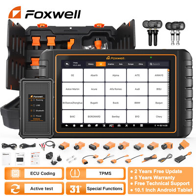 FOXWELL GT75TS Bidirectional Test ECU/TPMS Programming All Systems OBD2 Scanner