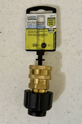 #ad 3 8 in Pressure Washer Quick Connect Brass Gas or Electric SurfaceMaxx 4500psi $9.90