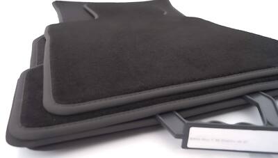 Fußmatten 5er BMW E60 E61 M5 Velours Autoteppich Original Qualiträt 4x Anthrazit