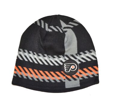47 Philadelphia Flyers Old Time Hockey (OTH) Cuffless Rugby Stripe Beanie Hat...