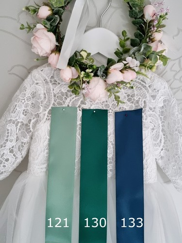 Bridal satin belt, wedding sash - 5 cm width - Picture 15 of 24
