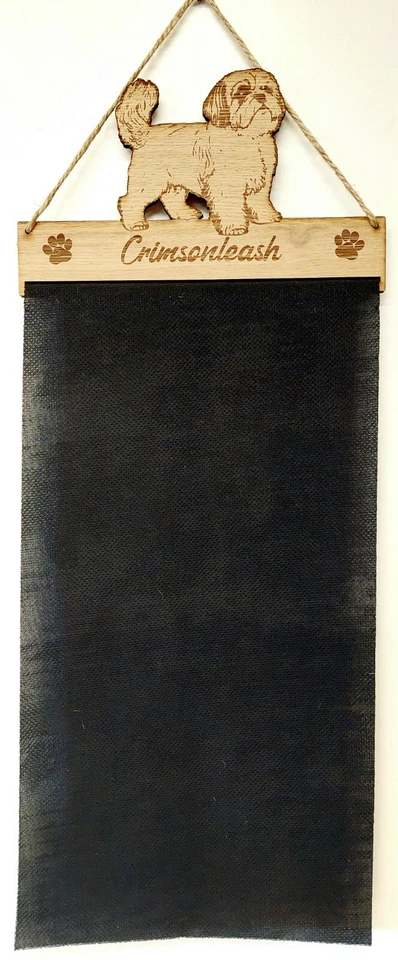 Shih Tzu Rosette Holder Dog Puppy Rosette Holder Oak Veneer - Image 3 of 4