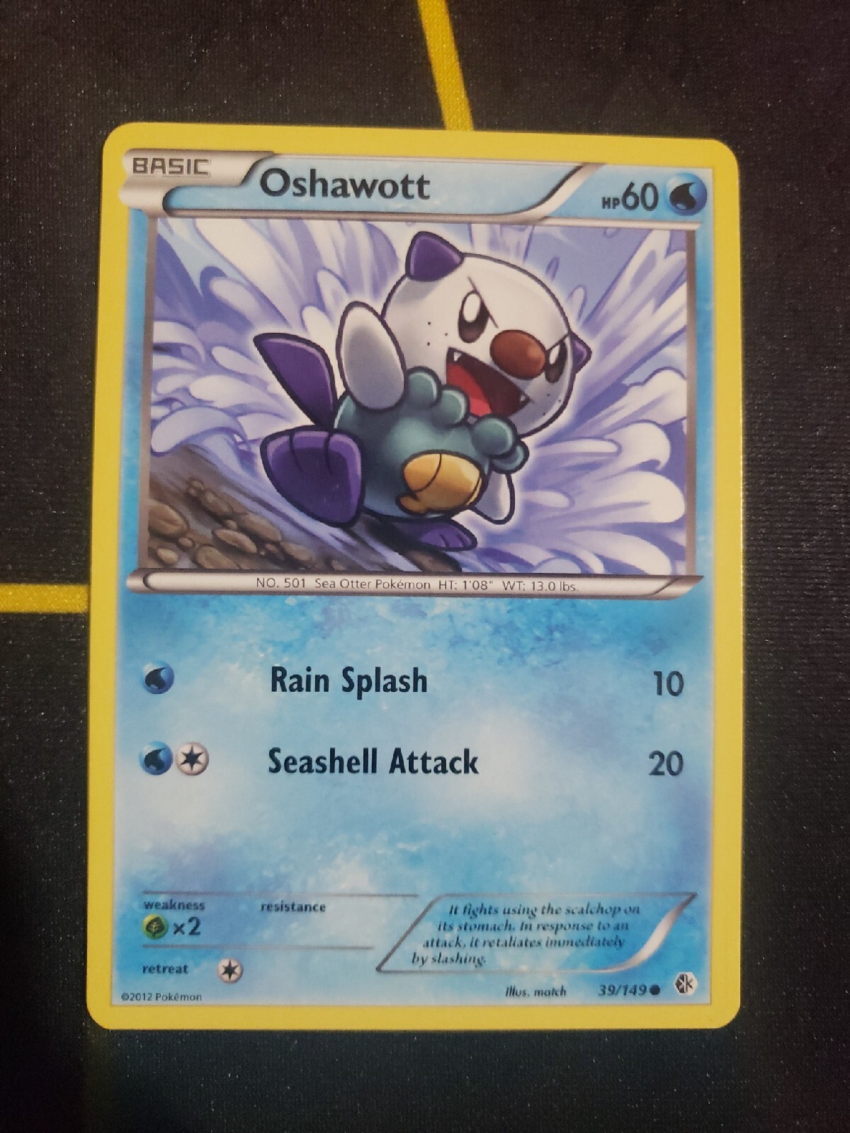 Pokémon TCG Oshawott Boundaries Crossed 39/149 Regular Common LP