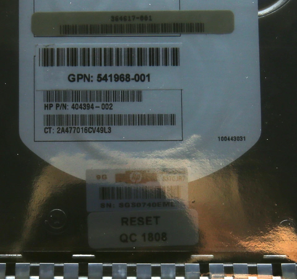 HDD, HP BF1465A477, 146GB 15K Fc-Al, HP Pn:404394-002 S#25TE - Image 4 of 4