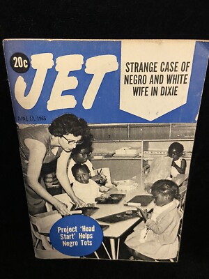JET MAGAZINE JUNE 1965- PROJECT HEAD START HELPS NEGRO TOTS 