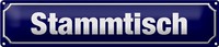 Blechschild StraßEnschild 46X10Cm Stammtisch Dekoration