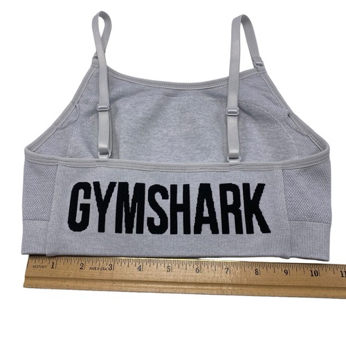 Sujetador deportivo Gymshark Flex con tiras gris claro talla pequeña S para mujer - Imagen 1 de 3