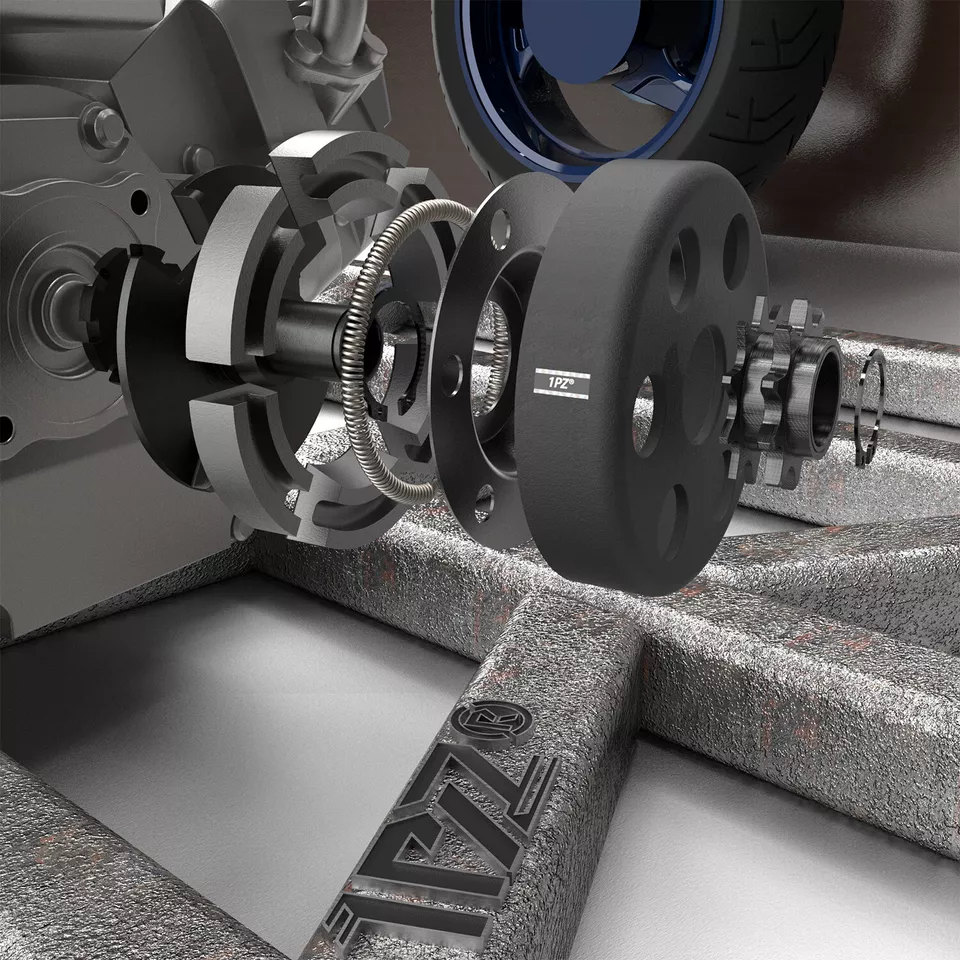 Embrague centrífugo Go Kart 3/4" diámetro 10 dientes 10T con cadena 40,41,420 212CC 6.5HP Foto 3 de 4