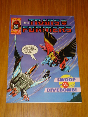 TRANSFORMERS BRITISH WEEKLY #135 MARVEL UK COMIC 1987