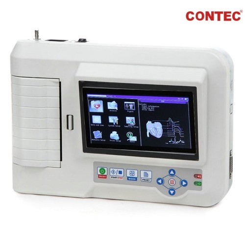 CE ECG600G Digitales 6-Kanal EKG Gerät mit 12 Ableitungen Elektrokardiograph USB - Bild 4 von 12