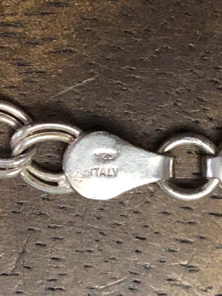 Italian 925 Silver Bracelet 5mm Diamond-Cut Cuban Link Curb Made In Italy 8.0 - Foto 10