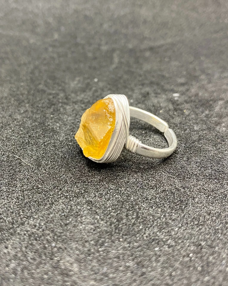 Moda Positano Gioielli - Collezione Zaffiro - Anello Ag 925 con Quarzo Citrino - Immagine 3 di 4