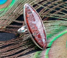 Natural Crazy Lace Agate Ring 925 Sterling Silver Ring Handmade Ring B222