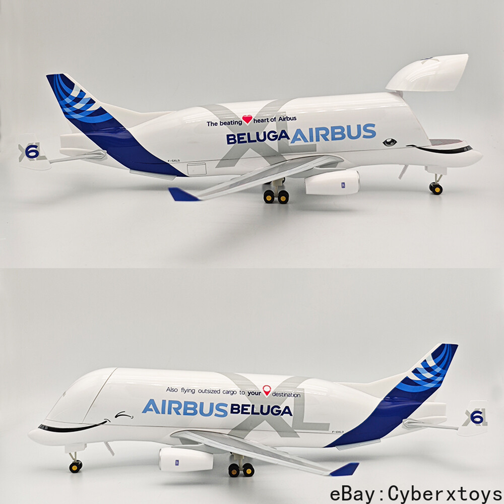 値下げ交渉可能！[美品]Airbus Beluga 1/200 箱あり 1/200 Scale AIRBUS Beluga XL Airliner Aircraft ABS Model Painted