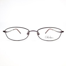 Cole Haan Eyeglasses CH906 garnet purple Women round Metal Frames 51-17-135 mm