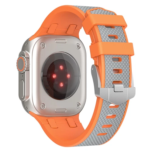 Rubber Sport Band Silicone Strap for Apple Watch 9 8 7 6 5 SE Ultra 2 44/45/49mm - Picture 14 of 40