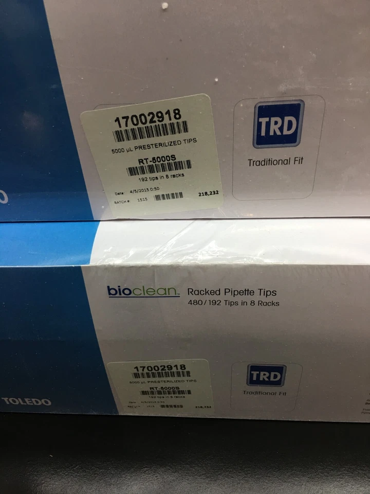 Mettler Toledo Rainin REF 17002918 Pipette Tips Pre sterilized 5000uL Lot 2 PKS - Image 3 of 4