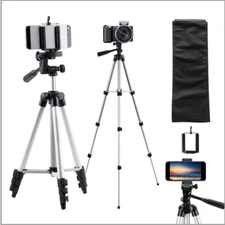 Professional lightweight Aluminum Camera Tripod DSLR Stand with Phone Holder+Bag